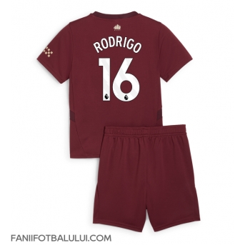 Manchester City Rodri Hernandez #16 Echipament de Fotbal Replică 2024-25 Copii Treilea (+ Șorturi)